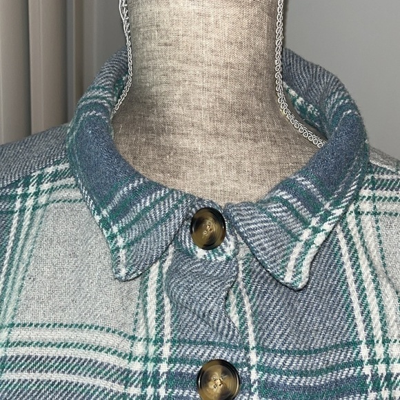 MEMBERS MARK WOMEN'S SHACKET HEAVY SHIRT WOOL BLEND COAT SZ MEDIUM CLOTHING - Picture 4 of 7